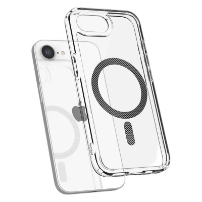 други,аксесоари,spigen,ultra,hybrid,magsafe,iphone,16e,phone,case,clear,(carbon,fiber)