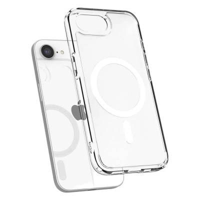 други,аксесоари,spigen,ultra,hybrid,magsafe,iphone,16e,phone,case,clear,(frost,white)