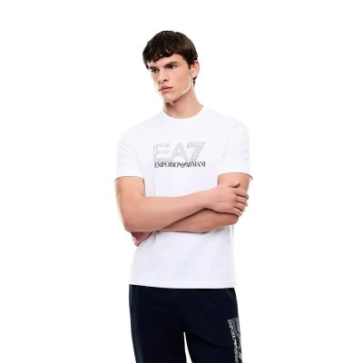 тениска,мъжки,тениски,дамски,тениски,ea7,emporio,armani,7m001307,af10375,short,sleeve,t,shirt,white,(white)