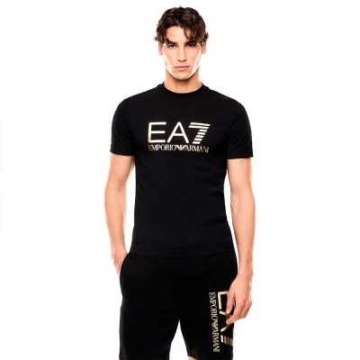 тениска,мъжки,тениски,дамски,тениски,ea7,emporio,armani,7m001412,af22264,short,sleeve,t,shirt,black,(black,gold)