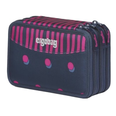 канцеларски,принадлежности,ergobag,3,zippers,pencil,case,blue,(shoobi,doobear)