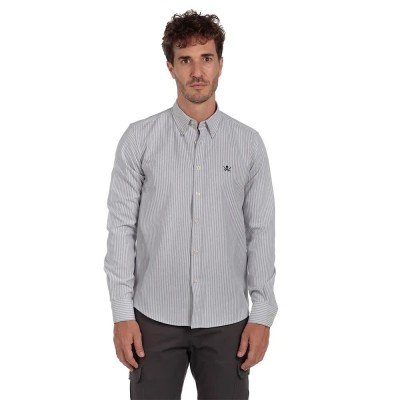 риза,с,дълъг,ръкав,мъжки,ризи,the,time,of,bocha,oxford,long,sleeve,shirt,grey,(grey,white)