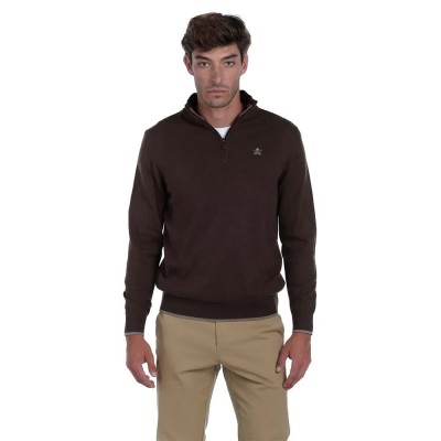 блуза,мъжки,пуловери,the,time,of,bocha,qi1jcrema,half,zip,sweater,brown,(brown)