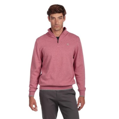 блуза,мъжки,пуловери,the,time,of,bocha,qi1jcrema,half,zip,sweater,pink,(rose)