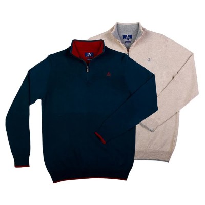 блуза,мъжки,пуловери,the,time,of,bocha,qi1pk.je,13,half,zip,sweater,2,units,beige,blue,(ocean,sand)