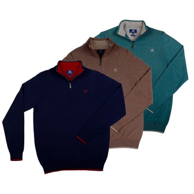 блуза,мъжки,пуловери,the,time,of,bocha,qi1pk.je,18,half,zip,sweater,3,units,multicolor,(navy,camel,green)