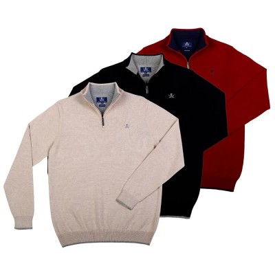 блуза,мъжки,пуловери,the,time,of,bocha,qi1pk.je,19,half,zip,sweater,3,units,multicolor,(black,burgundy,sand)