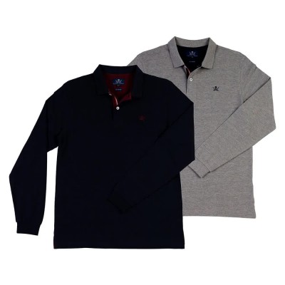 мъжки,блузи,с,яка,the,time,of,bocha,qi1pk.pl,1,long,sleeve,polo,2,units,blue,grey,(navy,grey)