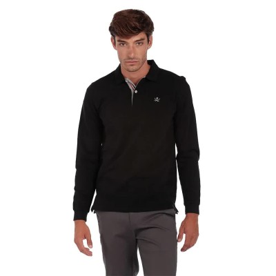 мъжки,блузи,с,яка,the,time,of,bocha,qi1ppolo,long,sleeve,polo,black,(black)