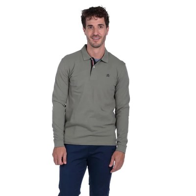 мъжки,блузи,с,яка,the,time,of,bocha,qi1ppolo,long,sleeve,polo,grey,(green)