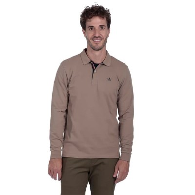 мъжки,блузи,с,яка,the,time,of,bocha,qi1ppolo,long,sleeve,polo,brown,(sand)