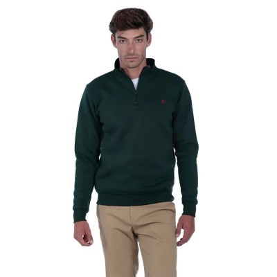 блуза,мъжки,пуловери,the,time,of,bocha,qi1s02,half,zip,sweatshirt,green,(bottle,green)