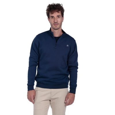 блуза,мъжки,пуловери,the,time,of,bocha,qi1s02,half,zip,sweatshirt,blue,(denim)