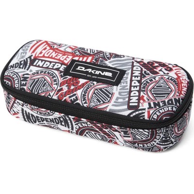 канцеларски,принадлежности,dakine,school,x,independent,t1,graphic,prints,pencil,case,white,(independent,black,scarlet,sage,white)
