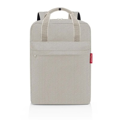 други,аксесоари,reisenthel,allday,m,backpack,grey,(herringbone,sand)