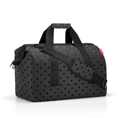 други,аксесоари,reisenthel,allrounder,l,bag,black,(glossy,dots,black)