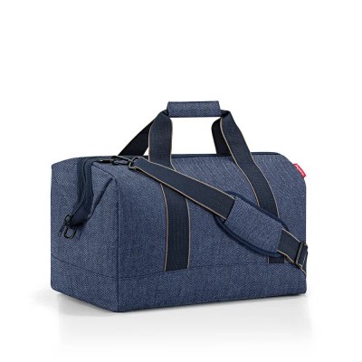други,аксесоари,reisenthel,allrounder,l,bag,blue,(herringbone,dark,blue)