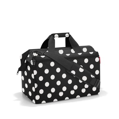 други,аксесоари,reisenthel,allrounder,l,pocket,bag,black,(dots,white)