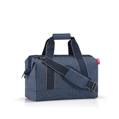 други,аксесоари,reisenthel,allrounder,m,bag,blue,(herringbone,dark,blue)