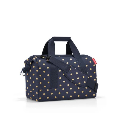 други,аксесоари,reisenthel,allrounder,m,bag,blue,(metallic,dots,blue)