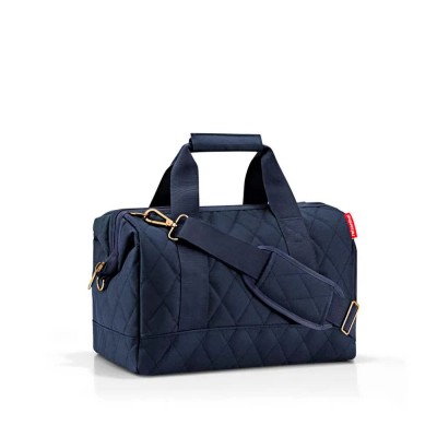 други,аксесоари,reisenthel,allrounder,m,bag,blue,(rhombus,midnight,gold)