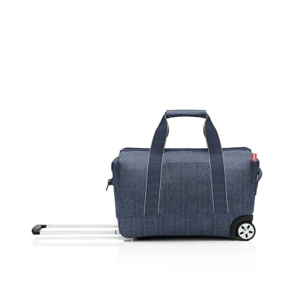 други,аксесоари,reisenthel,allrounder,trolley,bag,blue,(herringbone,dark,blue)