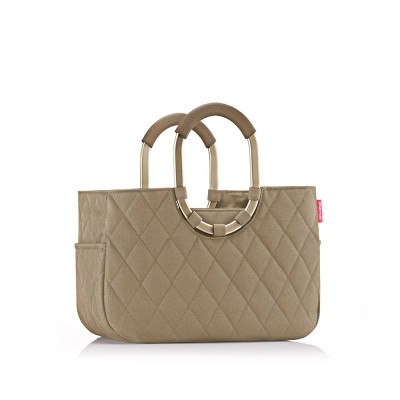 пазарска,чанта,всички,чанти,reisenthel,loopshopper,m,12l,shopper,bag,brown,(frame,rhombus,olive)