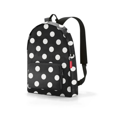 други,аксесоари,reisenthel,mini,maxi,backpack,black,(dots,white)