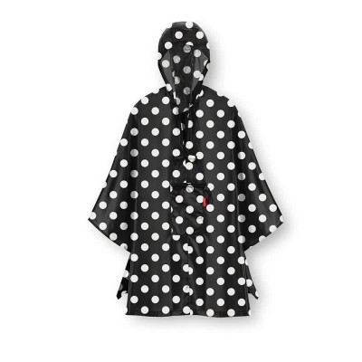 хавлии,reisenthel,mini,maxi,poncho,black,(dots,white)