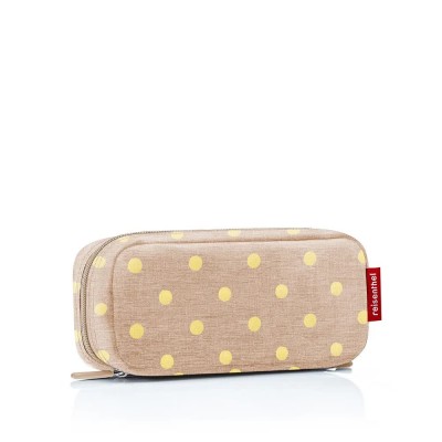 чанта,тоалетни,принадлежности,reisenthel,multicase,cosmetic,bag,beige,(metallic,dots,coffee)