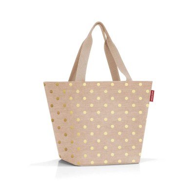 пазарска,чанта,всички,чанти,reisenthel,shopper,m,15l,shopper,bag,beige,(metallic,dots,coffee)