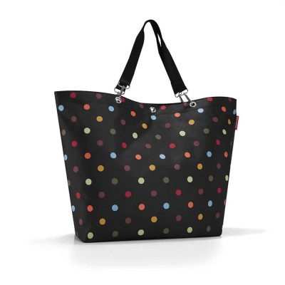 пазарска,чанта,всички,чанти,reisenthel,shopper,xl,35l,shopper,bag,black,(dots)