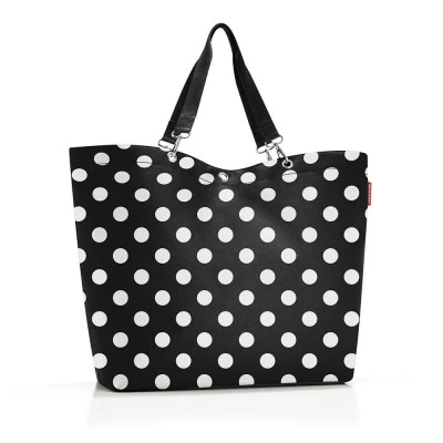 пазарска,чанта,всички,чанти,reisenthel,shopper,xl,35l,shopper,bag,black,(dots,white)