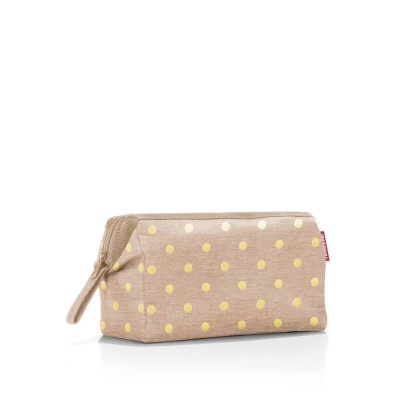 несесер,тоалетни,принадлежности,reisenthel,travelcosmetic,wash,bag,beige,(metallic,dots,coffee)