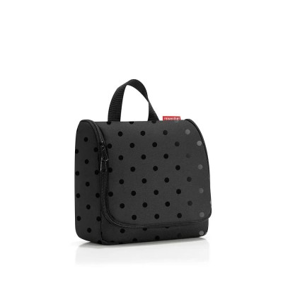 несесер,тоалетни,принадлежности,reisenthel,wash,bag,black,(glossy,dots,black)