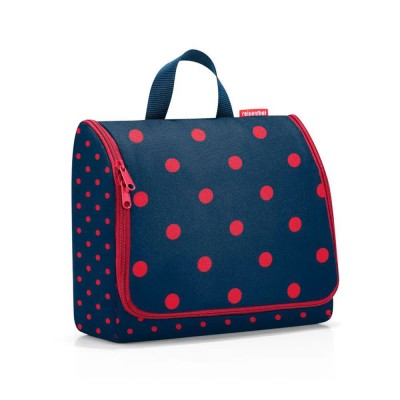 несесер,тоалетни,принадлежности,reisenthel,xl,wash,bag,blue,(mixed,dots,red)