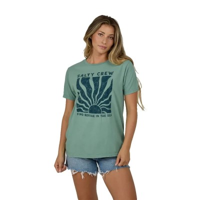 тениска,дамски,тениски,salty,crew,perfect,set,b.f,short,sleeve,t,shirt,green,(sage)