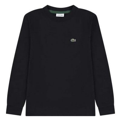 детска,тениска,мъжки,тениски,дамски,тениски,lacoste,kids,847112,long,sleeve,t,shirt,black,(black)