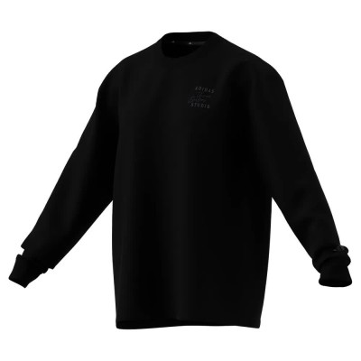 тениска,мъжки,тениски,дамски,тениски,adidas,3,stripes,studio,boyfriend,long,sleeve,t,shirt,black,(black)