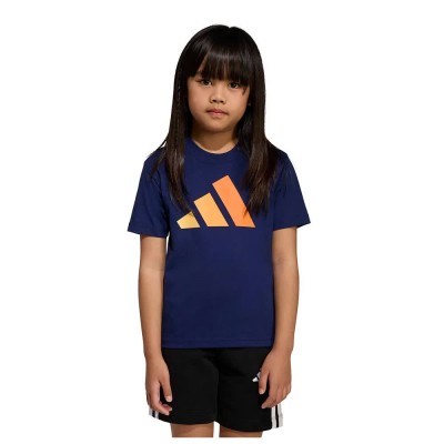 тениска,мъжки,тениски,дамски,тениски,adidas,essentials,3,bars,logo,graphic,short,sleeve,t,shirt,blue,(dark,blue,semi,ice,tangerine,pure,tangerine,pure,oran