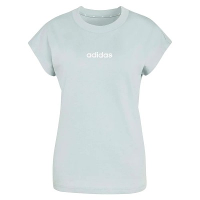 тениска,мъжки,тениски,дамски,тениски,adidas,essentials,linear,cotton,short,sleeve,t,shirt,blue,(wonder,sage,white)