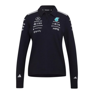 дамски,блузи,с,яка,мъжки,блузи,с,яка,adidas,mercedes,amg,petronas,f1,team,engineers,long,sleeve,polo,black,(black)
