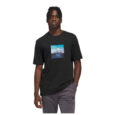 тениска,мъжки,тениски,дамски,тениски,adidas,summer,heat,graphic,short,sleeve,t,shirt,black,(black)