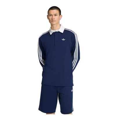 дамски,блузи,с,яка,мъжки,блузи,с,яка,adidas,originals,3,stripes,rugby,long,sleeve,polo,blue,(night,indigo)