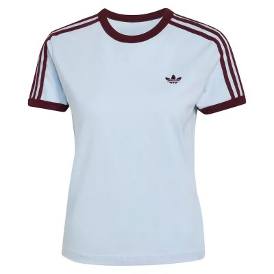 тениска,мъжки,тениски,дамски,тениски,adidas,originals,3,stripes,slim,short,sleeve,t,shirt,blue,(crystal,sky,maroon)