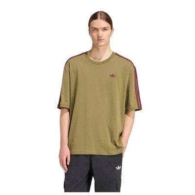 тениска,мъжки,тениски,дамски,тениски,adidas,originals,adicolor,3,stripes,oversized,short,sleeve,t,shirt,green,(focus,olive,maroon)