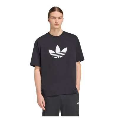 тениска,мъжки,тениски,дамски,тениски,adidas,originals,adicolor,trefoil,short,sleeve,t,shirt,black,(black,white)