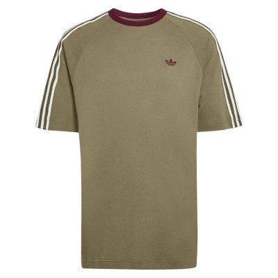 тениска,мъжки,тениски,дамски,тениски,adidas,originals,britcore,ringer,short,sleeve,t,shirt,green,(olive,strata)