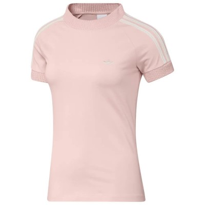 тениска,мъжки,тениски,дамски,тениски,adidas,originals,knitted,short,sleeve,t,shirt,pink,(sandy,pink)