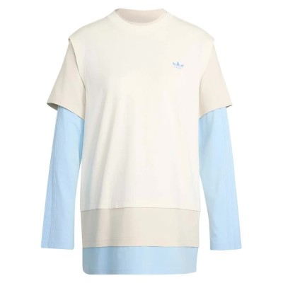 тениска,мъжки,тениски,дамски,тениски,adidas,originals,layered,long,sleeve,t,shirt,white,(off,white)
